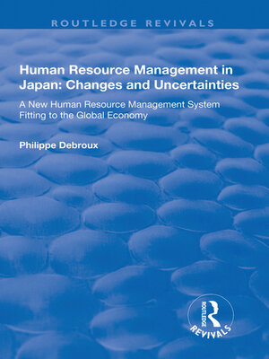cover image of Human Resource Management in Japan